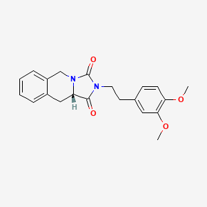 (10aS)-2-[2-(3,4-dimethoxyphenyl)ethyl]-10,10a-dihydroimidazo[1,5-b]isoquinoline-1,3(2H,5H)-dione