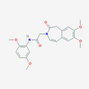 2-(7,8-dimethoxy-2-oxo-1,2-dihydro-3H-3-benzazepin-3-yl)-N-(2,5-dimethoxyphenyl)acetamide