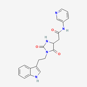 2-{1-[2-(1H-Indol-3-YL)ethyl]-2,5-dioxo-4-imidazolidinyl}-N~1~-(3-pyridyl)acetamide