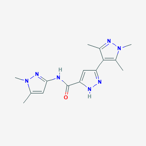 N-(1,5-dimethyl-1H-pyrazol-3-yl)-1',3',5'-trimethyl-1'H,2H-3,4'-bipyrazole-5-carboxamide