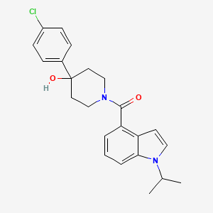 [4-(4-chlorophenyl)-4-hydroxypiperidin-1-yl][1-(propan-2-yl)-1H-indol-4-yl]methanone