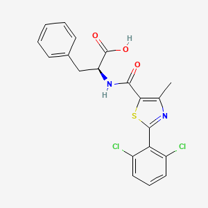 N-{[2-(2,6-dichlorophenyl)-4-methyl-1,3-thiazol-5-yl]carbonyl}-L-phenylalanine