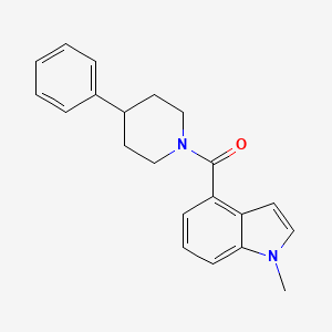 molecular formula C21H22N2O B11004680 (1-methyl-1H-indol-4-yl)(4-phenylpiperidin-1-yl)methanone 