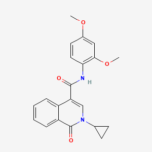 2-cyclopropyl-N-(2,4-dimethoxyphenyl)-1-oxo-1,2-dihydroisoquinoline-4-carboxamide