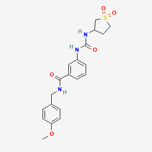 3-{[(1,1-dioxidotetrahydrothiophen-3-yl)carbamoyl]amino}-N-(4-methoxybenzyl)benzamide