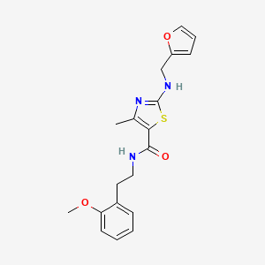 molecular formula C19H21N3O3S B11004770 2-[(furan-2-ylmethyl)amino]-N-[2-(2-methoxyphenyl)ethyl]-4-methyl-1,3-thiazole-5-carboxamide 