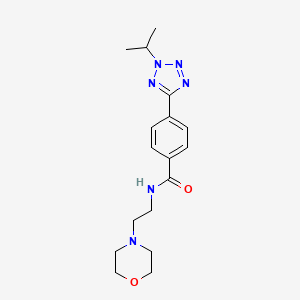 N-[2-(morpholin-4-yl)ethyl]-4-[2-(propan-2-yl)-2H-tetrazol-5-yl]benzamide