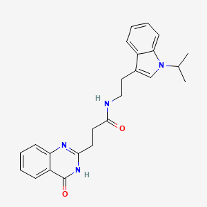 3-(4-hydroxyquinazolin-2-yl)-N-{2-[1-(propan-2-yl)-1H-indol-3-yl]ethyl}propanamide