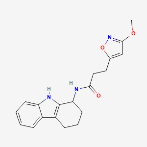 3-(3-Methoxy-1,2-oxazol-5-YL)-N-(2,3,4,9-tetrahydro-1H-carbazol-1-YL)propanamide