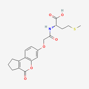 N-{[(4-oxo-1,2,3,4-tetrahydrocyclopenta[c]chromen-7-yl)oxy]acetyl}-L-methionine