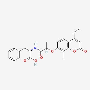 N-{2-[(4-ethyl-8-methyl-2-oxo-2H-chromen-7-yl)oxy]propanoyl}-L-phenylalanine