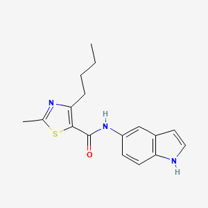 4-butyl-N-(1H-indol-5-yl)-2-methyl-1,3-thiazole-5-carboxamide