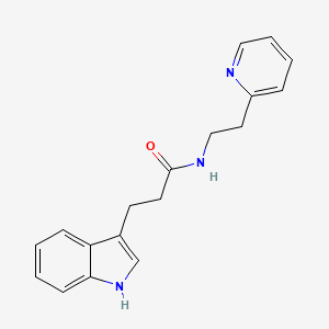 3-(1H-indol-3-yl)-N-[2-(pyridin-2-yl)ethyl]propanamide