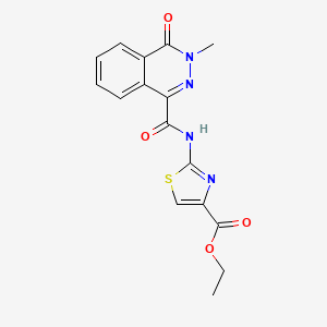 Ethyl 2-{[(3-methyl-4-oxo-3,4-dihydrophthalazin-1-yl)carbonyl]amino}-1,3-thiazole-4-carboxylate