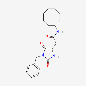 2-(1-benzyl-2,5-dioxoimidazolidin-4-yl)-N-cyclooctylacetamide