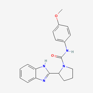 2-(1H-benzimidazol-2-yl)-N-(4-methoxyphenyl)pyrrolidine-1-carboxamide