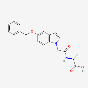 molecular formula C20H20N2O4 B11004908 N-{[5-(benzyloxy)-1H-indol-1-yl]acetyl}-L-alanine 