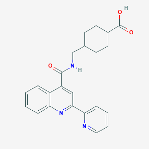 trans-4-[({[2-(Pyridin-2-yl)quinolin-4-yl]carbonyl}amino)methyl]cyclohexanecarboxylic acid