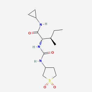 N-cyclopropyl-N~2~-[(1,1-dioxidotetrahydrothiophen-3-yl)carbamoyl]-L-isoleucinamide