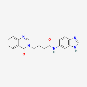 N-(1H-benzimidazol-6-yl)-4-(4-oxoquinazolin-3(4H)-yl)butanamide