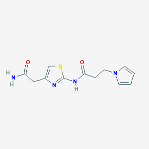 N-[4-(Carbamoylmethyl)-13-thiazol-2-YL]-3-(1H-pyrrol-1-YL)propanamide