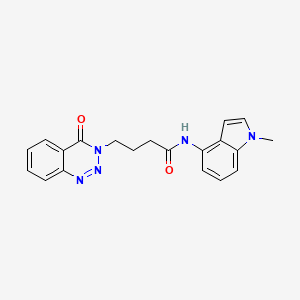 N-(1-methyl-1H-indol-4-yl)-4-(4-oxo-1,2,3-benzotriazin-3(4H)-yl)butanamide