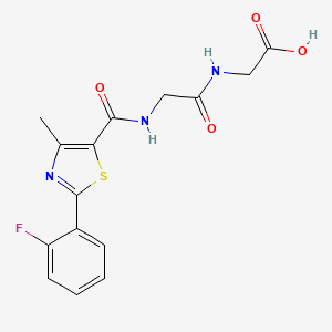 N-{[2-(2-fluorophenyl)-4-methyl-1,3-thiazol-5-yl]carbonyl}glycylglycine