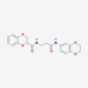 N-[3-(2,3-dihydro-1,4-benzodioxin-6-ylamino)-3-oxopropyl]-2,3-dihydro-1,4-benzodioxine-2-carboxamide