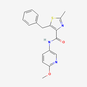 5-benzyl-N-(6-methoxypyridin-3-yl)-2-methyl-1,3-thiazole-4-carboxamide