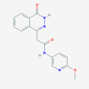 N-(6-methoxypyridin-3-yl)-2-(4-oxo-3,4-dihydrophthalazin-1-yl)acetamide