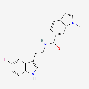 N-[2-(5-fluoro-1H-indol-3-yl)ethyl]-1-methyl-1H-indole-6-carboxamide