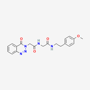 N-[2-(4-methoxyphenyl)ethyl]-N~2~-[(4-oxo-1,2,3-benzotriazin-3(4H)-yl)acetyl]glycinamide