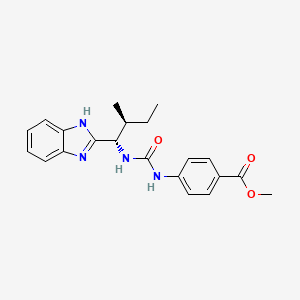 methyl 4-({[(1S)-1-(1H-benzimidazol-2-yl)-2-methylbutyl]carbamoyl}amino)benzoate