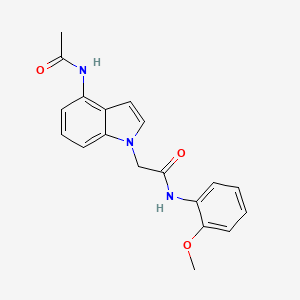 2-[4-(acetylamino)-1H-indol-1-yl]-N-(2-methoxyphenyl)acetamide