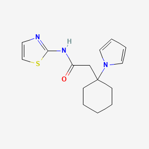 2-(1-(1H-pyrrol-1-yl)cyclohexyl)-N-(thiazol-2-yl)acetamide