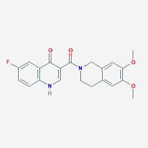 (6,7-dimethoxy-3,4-dihydroisoquinolin-2(1H)-yl)(6-fluoro-4-hydroxyquinolin-3-yl)methanone