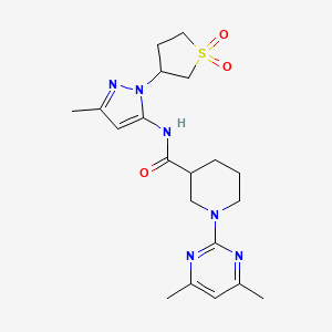 1-(4,6-dimethylpyrimidin-2-yl)-N-[1-(1,1-dioxidotetrahydrothiophen-3-yl)-3-methyl-1H-pyrazol-5-yl]piperidine-3-carboxamide