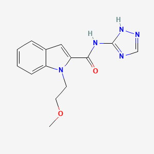 1-(2-methoxyethyl)-N-(4H-1,2,4-triazol-3-yl)-1H-indole-2-carboxamide