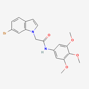 2-(6-bromo-1H-indol-1-yl)-N-(3,4,5-trimethoxyphenyl)acetamide