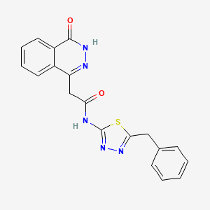 molecular formula C19H15N5O2S B11005365 N-(5-benzyl-1,3,4-thiadiazol-2-yl)-2-(4-hydroxyphthalazin-1-yl)acetamide 