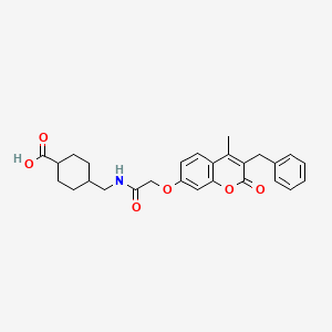 trans-4-[({[(3-benzyl-4-methyl-2-oxo-2H-chromen-7-yl)oxy]acetyl}amino)methyl]cyclohexanecarboxylic acid