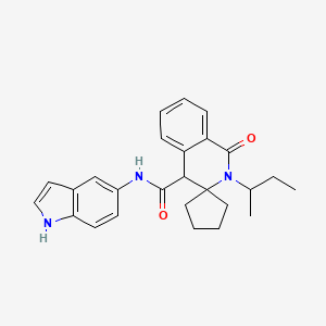 2'-(butan-2-yl)-N-(1H-indol-5-yl)-1'-oxo-1',4'-dihydro-2'H-spiro[cyclopentane-1,3'-isoquinoline]-4'-carboxamide