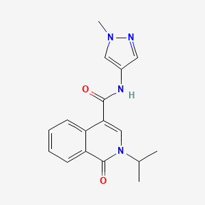 N-(1-methyl-1H-pyrazol-4-yl)-1-oxo-2-(propan-2-yl)-1,2-dihydroisoquinoline-4-carboxamide