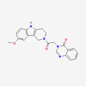 3-[2-(8-methoxy-1,3,4,5-tetrahydro-2H-pyrido[4,3-b]indol-2-yl)-2-oxoethyl]quinazolin-4(3H)-one