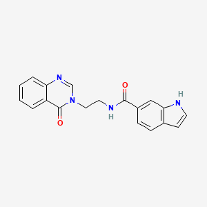 N-[2-(4-oxoquinazolin-3(4H)-yl)ethyl]-1H-indole-6-carboxamide