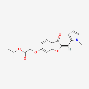 propan-2-yl ({(2E)-2-[(1-methyl-1H-pyrrol-2-yl)methylidene]-3-oxo-2,3-dihydro-1-benzofuran-6-yl}oxy)acetate