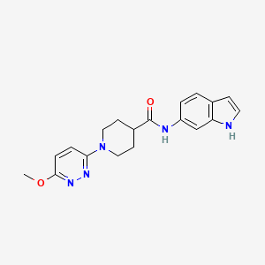 N-(1H-indol-6-yl)-1-(6-methoxypyridazin-3-yl)piperidine-4-carboxamide