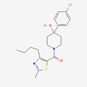 (4-Butyl-2-methyl-1,3-thiazol-5-yl)[4-(4-chlorophenyl)-4-hydroxypiperidin-1-yl]methanone