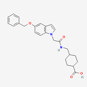 trans-4-[({[5-(benzyloxy)-1H-indol-1-yl]acetyl}amino)methyl]cyclohexanecarboxylic acid