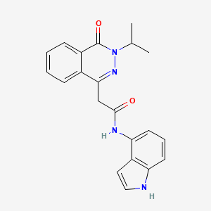 N-(1H-indol-4-yl)-2-[4-oxo-3-(propan-2-yl)-3,4-dihydrophthalazin-1-yl]acetamide